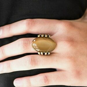 💥4/$10 Elegant Gold-Tone Statement Ring
